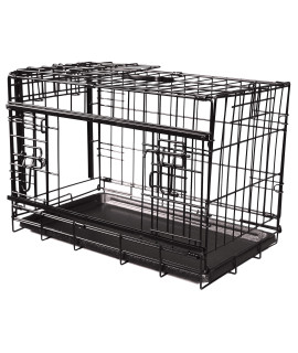 Cardinal Gates Sliding Door Pet Crates - Dog Kennel with Plastic Tray Included