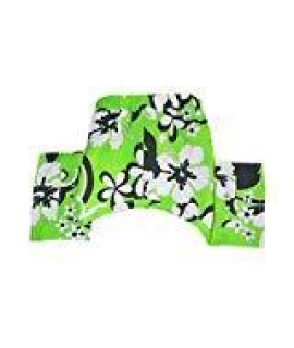 Pooch Outfitters Pattaya Dog Swim Trunks - Green (X-Small)