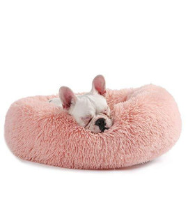 Ocsoso Dog Bed Washable Plush Round Pet Bed Snooze Sleeping Cozy Kitty Teddy Kennel Soft Comfortable Donut Cuddler For Cat And Small Dogs