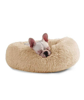 Ocsoso Dog Bed Washable Plush Round Pet Bed Snooze Sleeping Cozy Kitty Teddy Kennel Soft Comfortable Donut Cuddler For Cat And Small Dogs