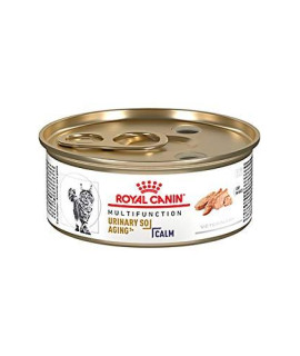 Royal Canin Veterinary Diet Feline Urinary SO Aging 7+ + Calm Canned Cat Food - Loaf in Sauce 24/5.8 oz