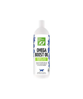 Only Natural Pet Omega Boost Hemp Oil for Dogs - Allergy Skin, Hip and Joint Health & Immune Support Supplement, Omega 3 Fatty Acids, EPA and DHA Made in USA - 16 oz