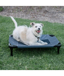 Lucky Dog 30'' Elevated Pet Bed Cot | Indoor & Outdoor Use | Gray