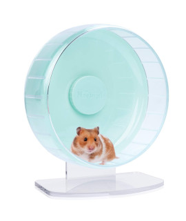 Niteangel Super-Silent Hamster Exercise Wheels: - Quiet Spinner Hamster Running Wheels With Adjustable Stand For Hamsters Gerbils Mice Or Other Small Animals (M Mint Green)