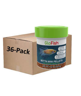 Glofish Betta Mini Pellets 36.72 Ounce Tropical Fish Food (1 Case Of 36 Units Of 1.02 Ounce Product)