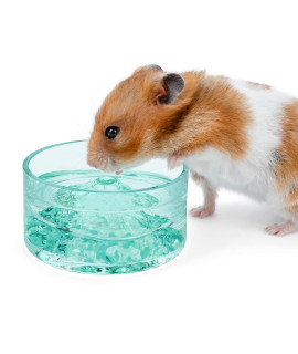 Niteangel Hamster Feeding Water Bowls- Mount Fuji Series Glass Drinking Bowls For Dwarf Syrian Hamsters Gerbils Mice Rats Or Other Similar-Sized Small Pets