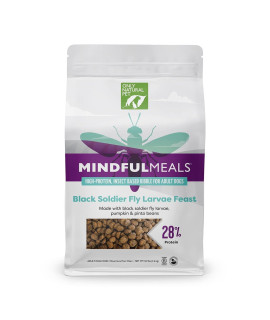 Only Natural Pet MindfulMeals Feast - Insect Protein Dog Food with Pumpkin, Pinto Beans, and Ancient Grains - Sustainable Limited Ingredients Dry Dog Food Kibble, 8 Lb Bag