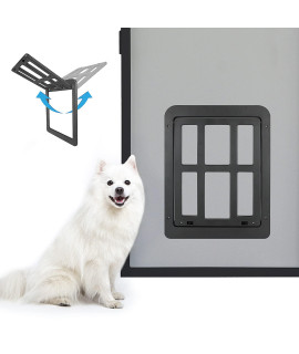 Namsan Dog Door For Screen Door, Inside Opening 11 X 13 Inches Doggy Door For Sliding Door, Screen Porch Doggie Door Adult Cat Door Automatic Closing