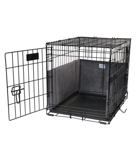 Pet Dreams Dog Crate Bumper - Wire Dog Crate Accessories, Dog Crate Training Pads for a Safe & Comfortable Crate, Dog Tail Protector (Graphite Grey, Medium 30 Inch Dog Crate Bumper Pads)