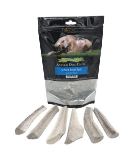 Deluxe Naturals Elk Antler Chews For Dogs Naturally Shed Usa Collected Elk Antlers All Natural A-Grade Premium Elk Antler Dog Chews Product Of Usa, 6-Pack Small Split