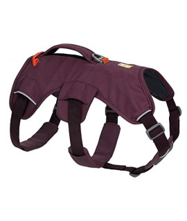 Ruffwear, Web Master, Multi-Use Support Dog Harness, Hiking And Trail Running, Service And Working, Everyday Wear, Purple Rain, Xx-Small