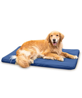 K9 Ballistics Tough Orthopedic Dog Crate Pad - Washable, Durable And Water Resistant Dog Crate Mat - Large Orthopedic Dog Bed, 41X27, Blue Quartz