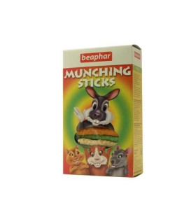 Beaphar Small Animal Munching Sticks, Snack for Rabbits, Guinea Pigs, Hamsters & Chinchillas. 150G - 2 Packs