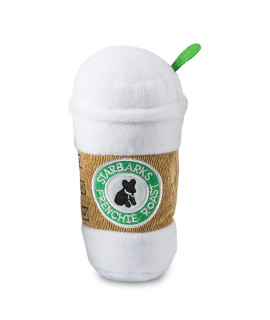 Haute Diggity Dog Starbarks Collection - Soft Plush Coffee Dog Toys with Squeaker and Fun, Colorful, Unique Parody Designs Made from Safe, Machine-Washable Materials for All Dog Breeds & Sizes