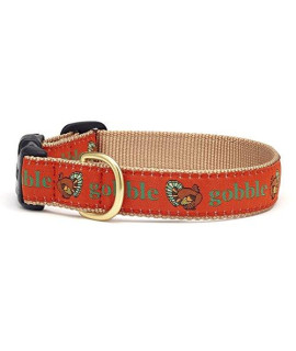 Up country gobble Dog (gobble Dog collar, Large (15 to 21 inches) 1 Inch Wide Width)