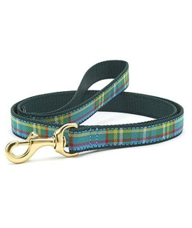 Up country Kendall Plaid Pattern Dog Leash, 6 Foot Long 58 Inch Narrow Width