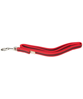 Julius-K9 218gM-R-S1 color & gray Super-grip Leash with Handle, 14 mm x 1 m, Red-gray
