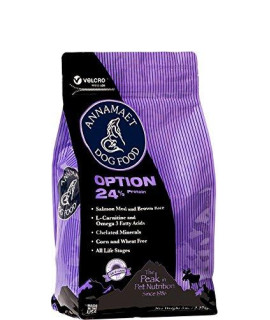 Annamaet Option 24% Protein Formula Dry Dog Food 12 lb Bag