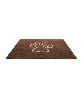 Dog Gone Smart Dirty Dog Microfiber Paw Doormat - Muddy Mats For Dogs - Super Absorbent Dog Mat Keeps Paws & Floors Clean - Machine Washable Pet Door Rugs with Non-Slip Backing Small Almod