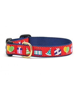 Up country Birthday gift Dog collar (Birthday gift collar, Medium (12 to 18 inches) 1 inch Wide Width)