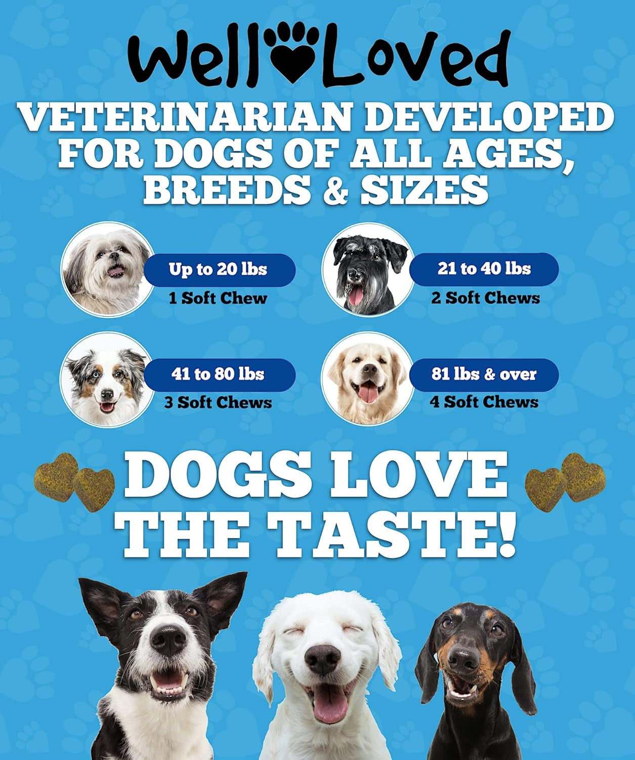 Well Loved Probiotics for Dogs with Prebiotics & Digestive Enzymes