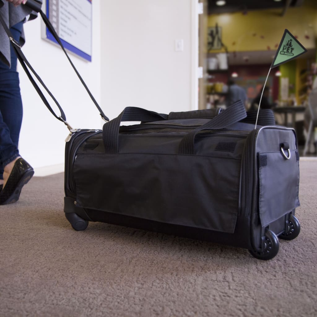 Sherpa Pet Carrier Ultimate On Wheels Black