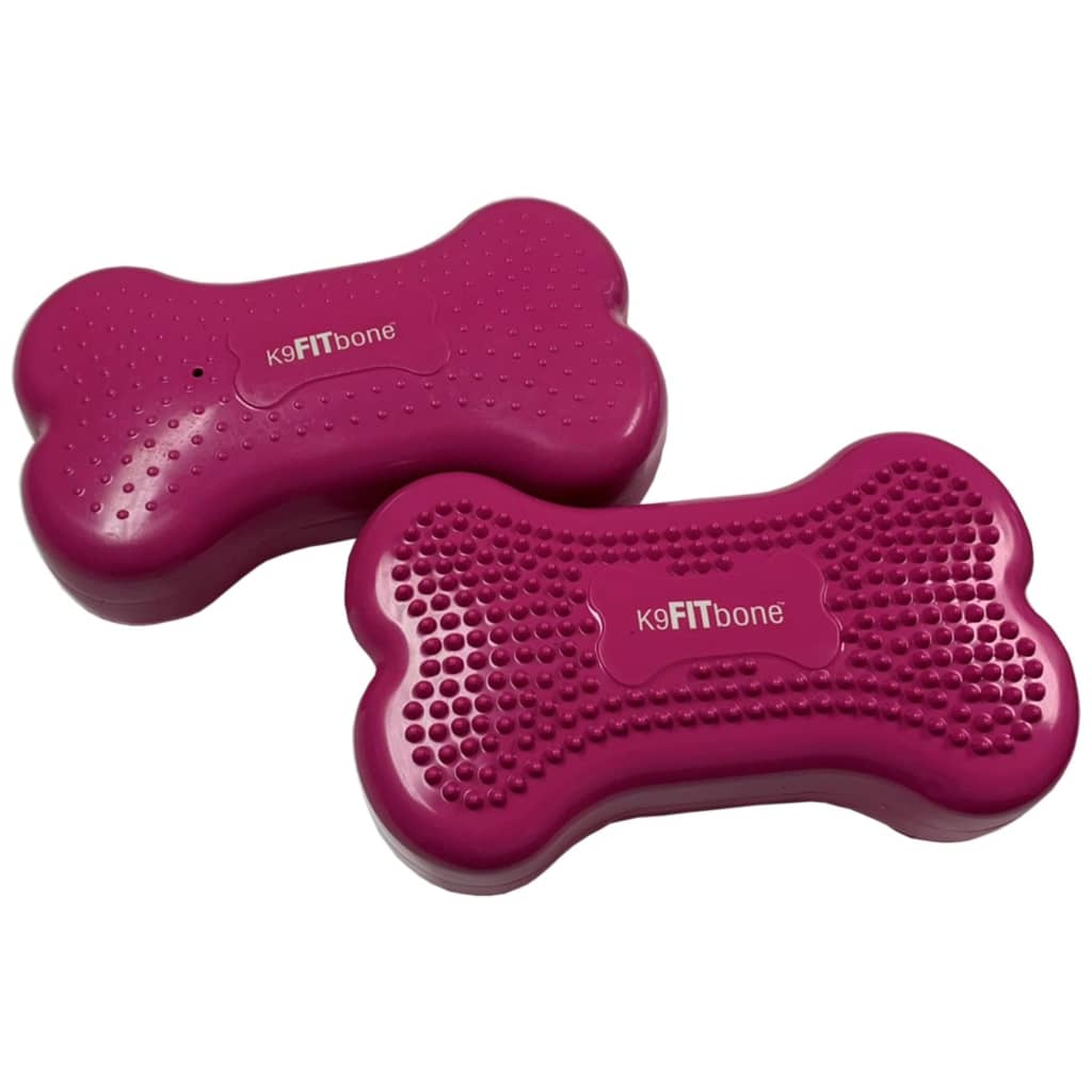 Fitpaws?K9Fitbone?- Mini, Razzleberry (Set Of 2) | Dog Balance Training Platform & Exercise Equipment | Workout Tool For Strength, Core & Stability