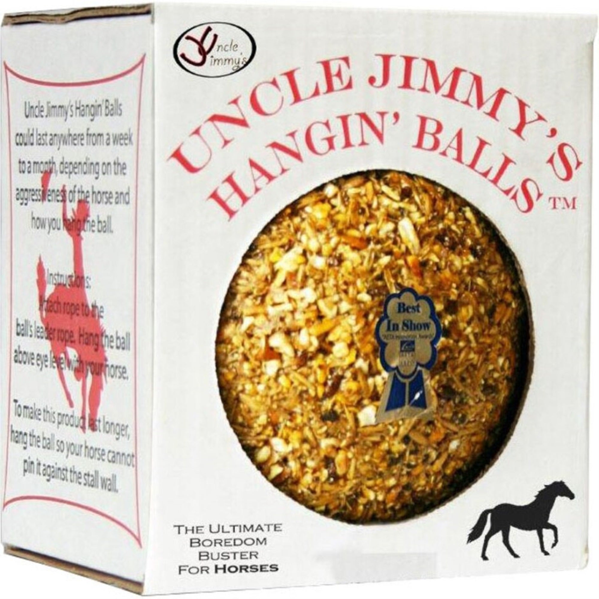 UNCLE JIMMY S HANGIN  BALL TREATS FOR HORSES(Pack of 1)