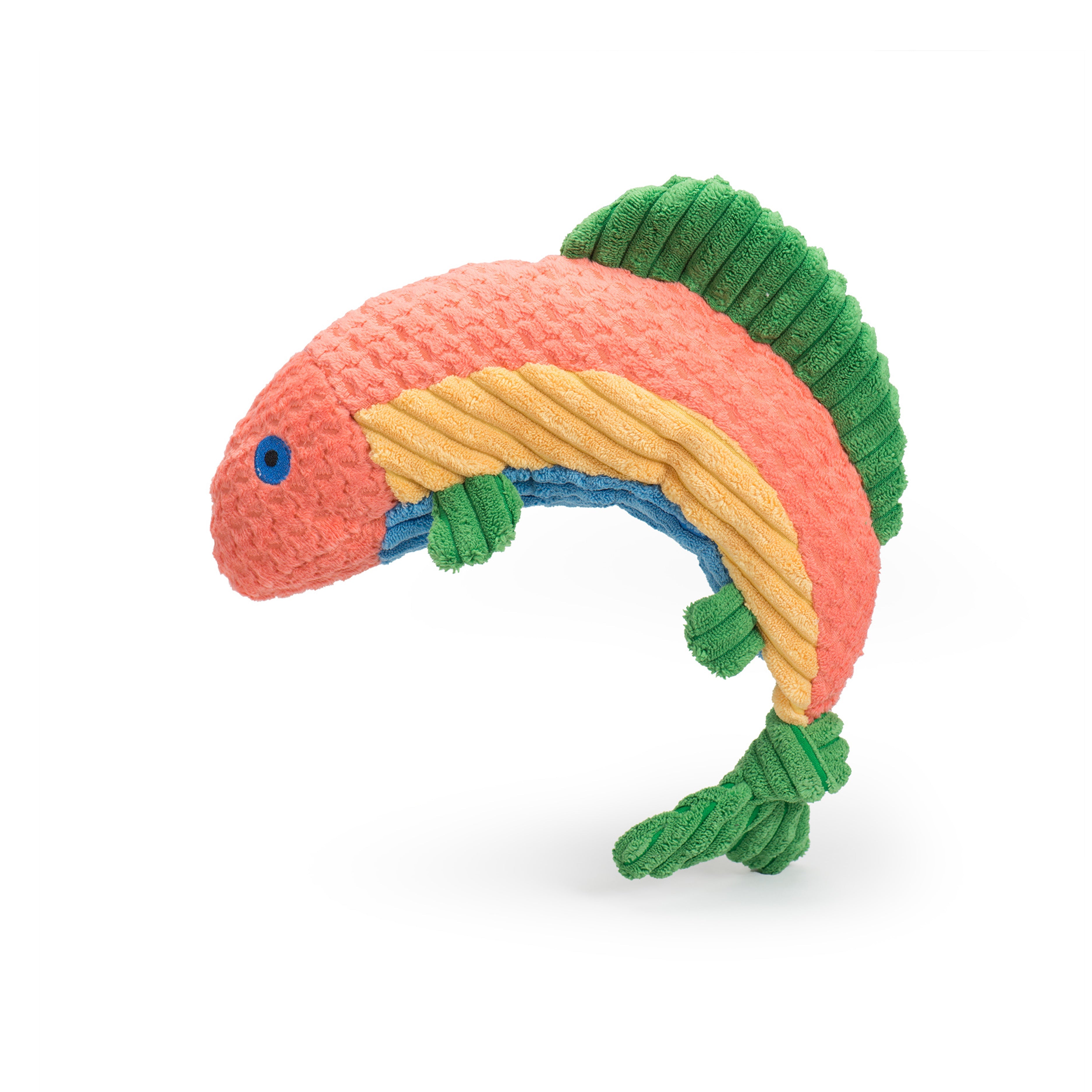 Raucous Rainbow Trout Knottie® Plush Dog Toy