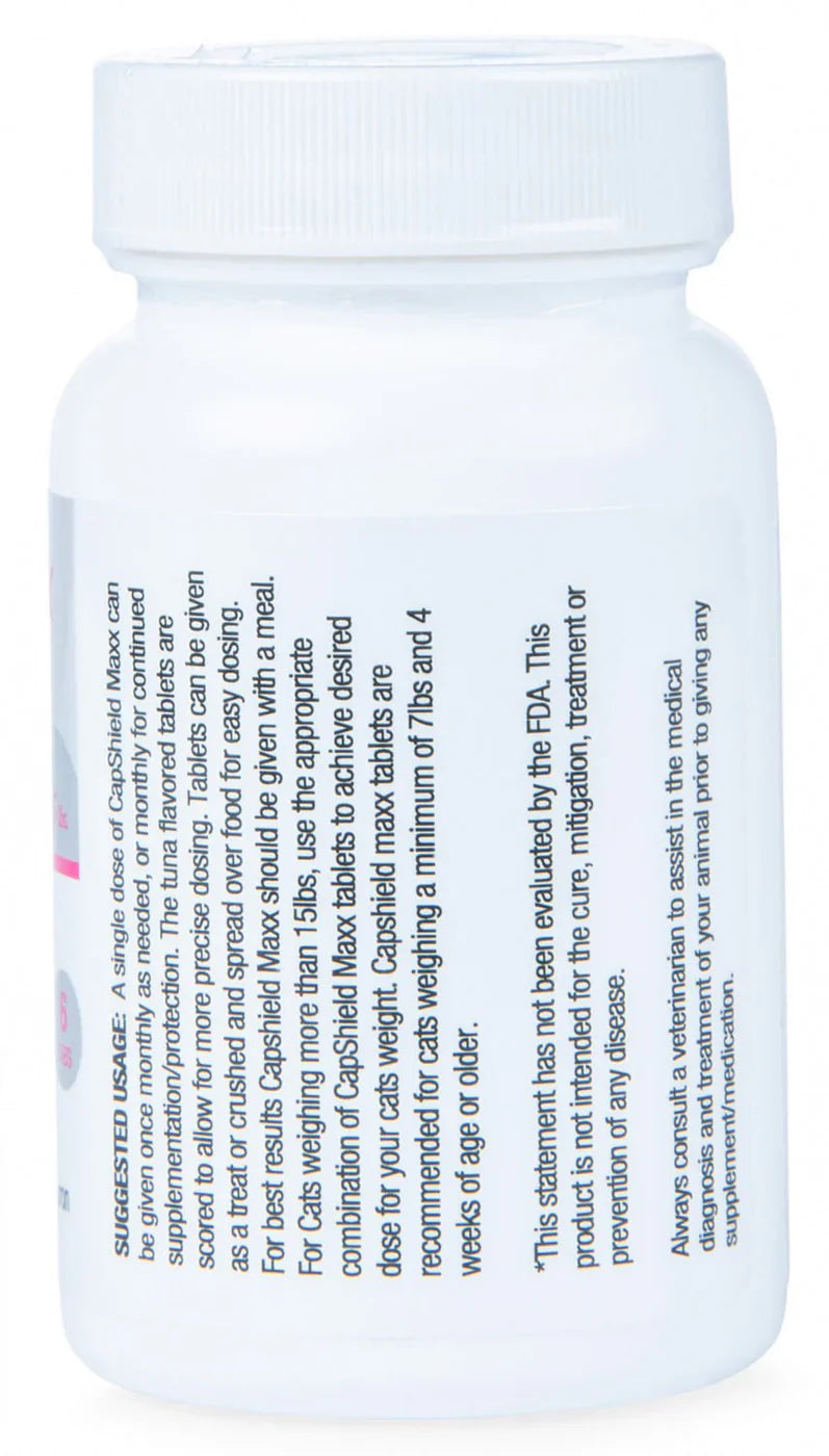 CapShield Maxx Flavored Tabs Flea Supplement Cats and Kittens 7-15lb 6 Count