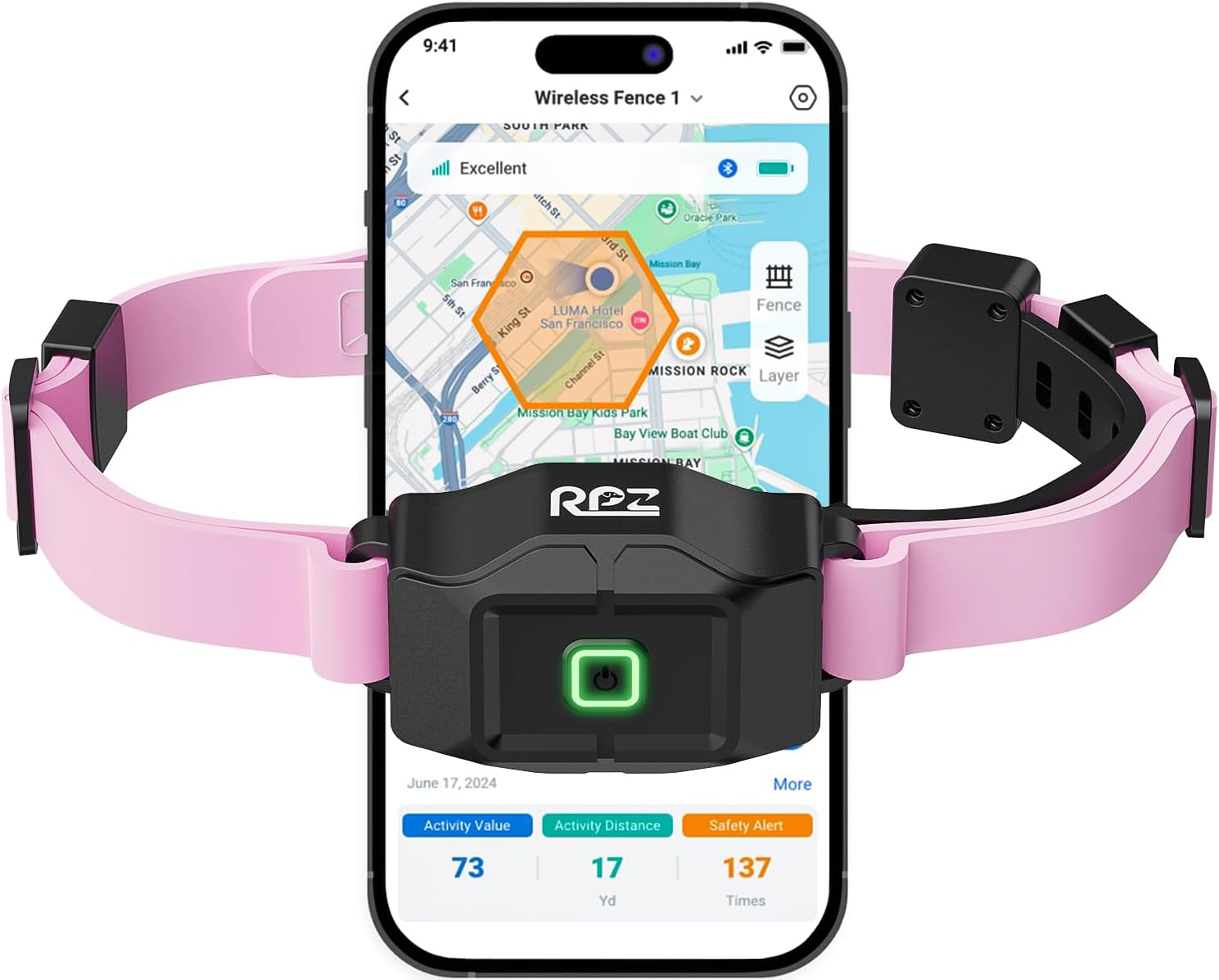 GPS Wireless Dog Fence System — App-Controlled, No Subscription, Waterproof