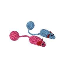 Smart Pups Mouse Shape Cat Rope Toy For All Cats And Small Dog Colour May Very Pack Of 1 Pcs