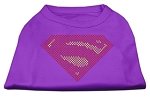 Mirage Pet Products Super Rhinestone Pet Shirt, Medium, Purple