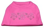 Mirage Pet Products Tropical Flower Rhinestone Pet Shirt, Medium, Bright Pink