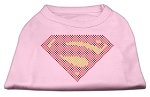 Mirage Pet Products Super Rhinestone Pet Shirt, Medium, Light Pink