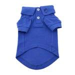 DOGGIE DESIGN Solid Dog Polo Nautical Blue