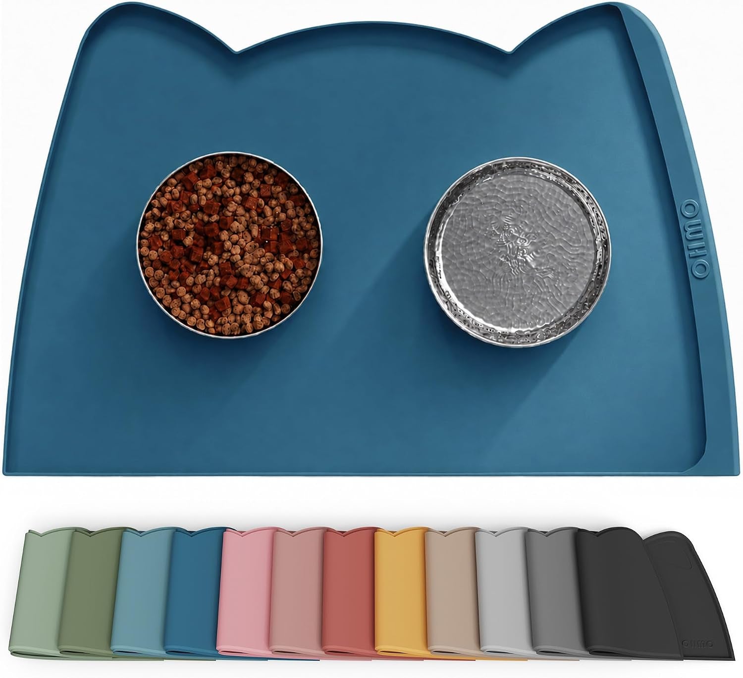 Silicone Pet Feeding Mat – Waterproof Non-Slip Bowl Mat, 36 Options