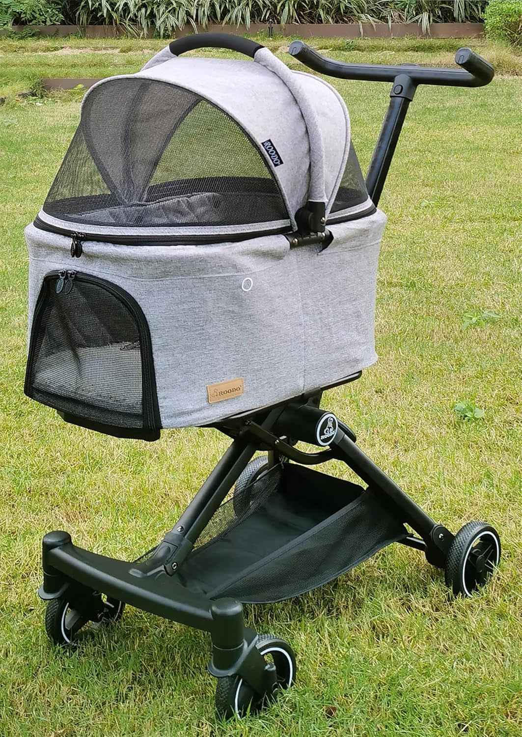 3 in 1 Pet Stroller Dog Cat Travel System Detachable Carrier Foldable 30lb