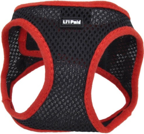 Coastal Pet Li'L Pals Comfort Mesh Dog Harness - No-Pull Step-In Dog Harness For Small Dogs & Puppies - Dog Cooling Vest - Black - 3/8' X 8'-10'