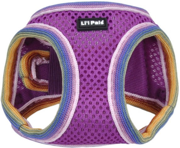 Coastal Pet Li'L Pals Comfort Mesh Dog Harness - No-Pull Step-In Dog Harness For Small Dogs & Puppies - Dog Cooling Vest - Orchid - 3/8' X 10'-12'