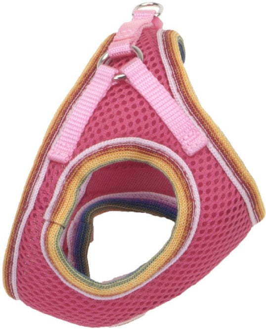 Coastal Pet Li'L Pals Comfort Mesh Dog Harness - No-Pull Step-In Dog Harness For Small Dogs & Puppies - Dog Cooling Vest - Pink Bright - 3/8' X 8'-10'