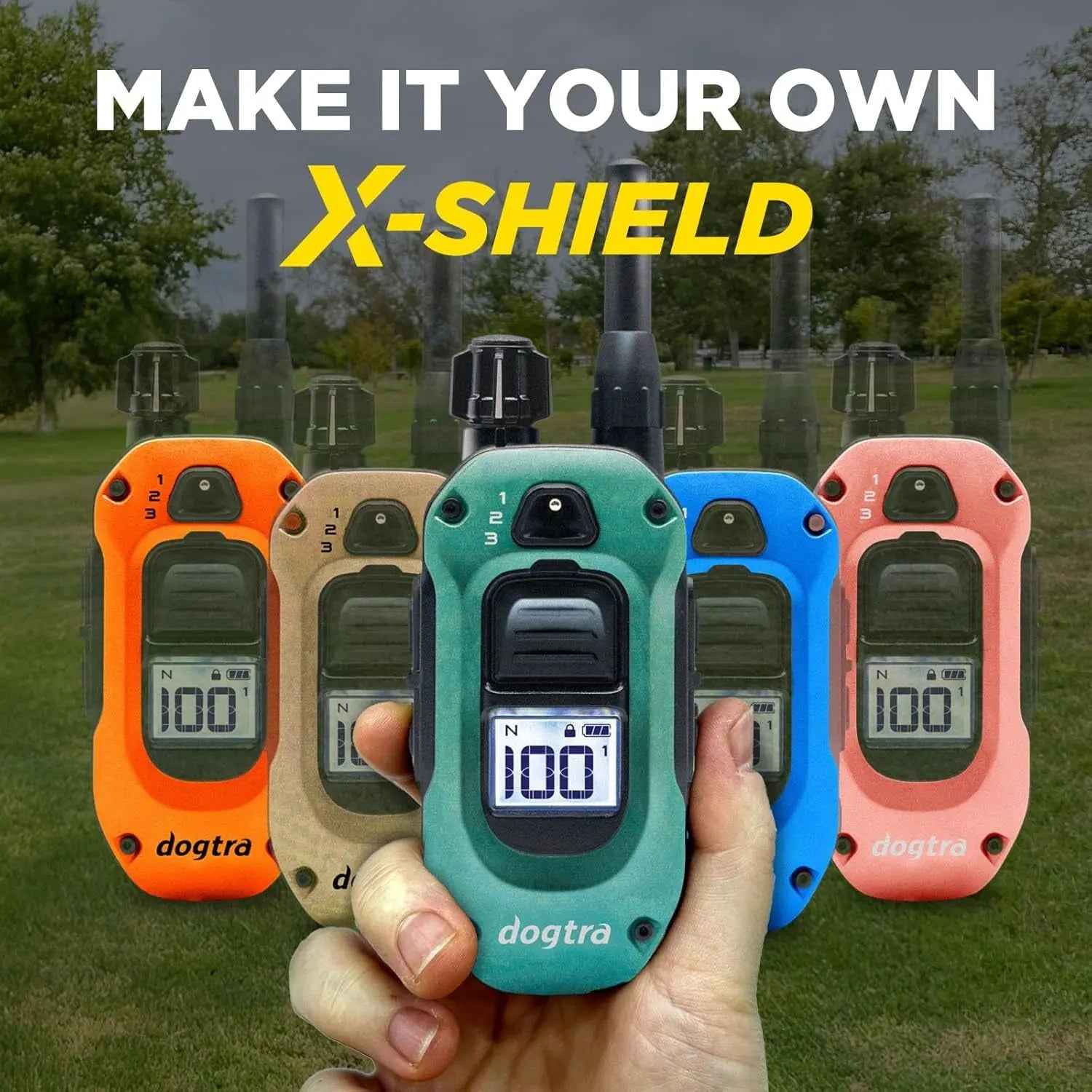 2 Dog Training Collar Remote 1/2 Mile Waterproof LED