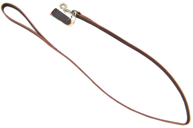 Circle T Leather Flat Leash 3/4 In. X 4 Ft. Oak Tanned Chestnut