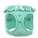 DOGGIE DESIGN American River Choke-Free Dog Harness Teal Polka Dot