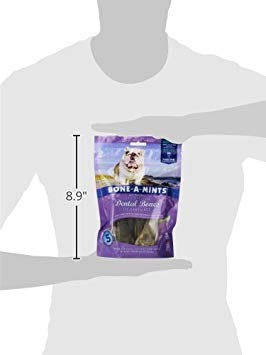 Bone-A-Mints All Natural, Wheat-Free Breath Freshening Bone, 8.92-Ounce, Large, 4 numbers in one Pack