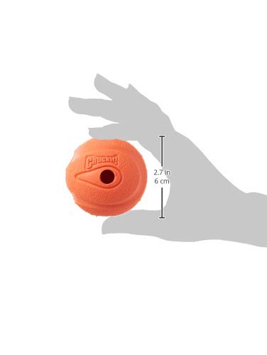 Chuckit! Dog Fetch Toy Whistler Ball Noisy Play Fits Launcher Medium 4 Balls2