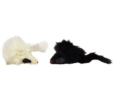 Cat Toy, Plush Mice With Catnip, 2-Pk.