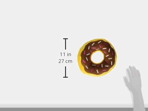 ZippyPaws ZP863 Jumbo Donutz Chocolate Squeak Toy, Brown