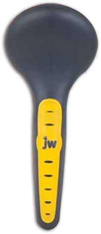 JW Pet Gripsoft Dog Soft Pin Slicker Brush with Non-Slip Rubber Grip (Angled Stainless Steel Tines) Small
