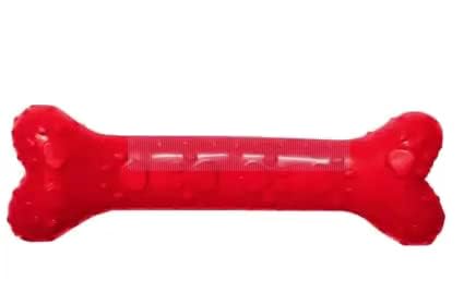 Rvpaws Durable NonToxic Rubber Hard Spiked Pet Chew Bone Toy Ideal For Teething, Chewing And Fetching Dogs & Puppies (Pack Of 1